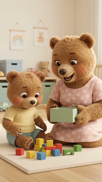Mimi Annesiyle Oyuncaklarını Topluyor! 🧸🐻❤️ | Birlikte Her Şey Daha Kolay! #shorts