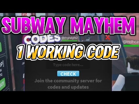 *WORKING CODE* Subway Mayhem 1 New Code for May 2025