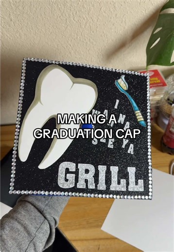 10/10 recommend getting a sticker machine literally comes in handy for EVERYTHING!! 🥰🦷🎓 #graduationcap #stickerprinter
