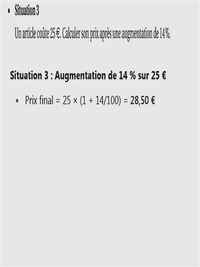 CORRIGÉ DU CORRIGÉ chatgpt – Partie 5 – Situation 3 (Exercice 1) | Brevet Maths 2025 🧮 #bemathor ✍️ CORRIGÉ – Situation 3 (Exercice 1) | Brevet Maths 2025 Dans cette vidéo, je t'explique comment calculer un prix après une augmentation en pourcentage 📈 Une compétence essentielle pour le brevet (et la vie quotidienne 👛) ! 📌 Énoncé résumé :