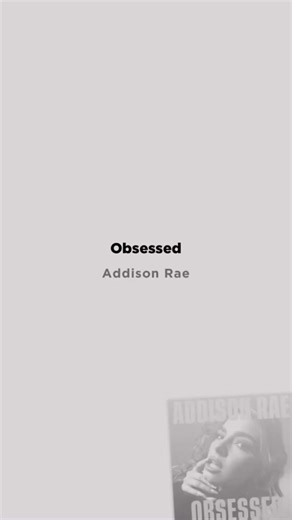 Obsessed - Addison Rae | #lyrics #obsessed #fyp #songilysm