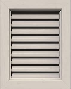 Ekena Millwork GVWVE36X2400SFPWR Vertical Gable Vent, 36"W x 24"H (41"W x 29"H Frame Size), Primed