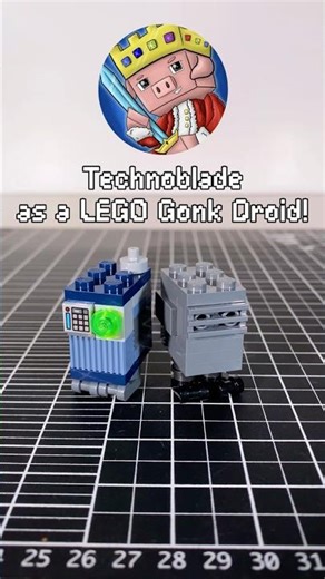 Technoblade as a LEGO Gonk Droid!