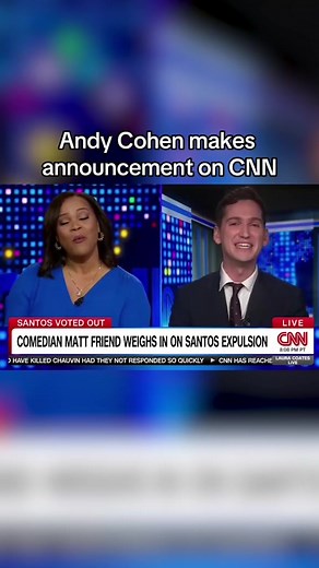 Andy Cohen makes announcement on CNN #andycohen #CNN #tvshow #interviews | Matt Friend