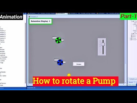 FactoryTalk View Studio || How to do rotation animation || Pump Rotation || Animation Part5
