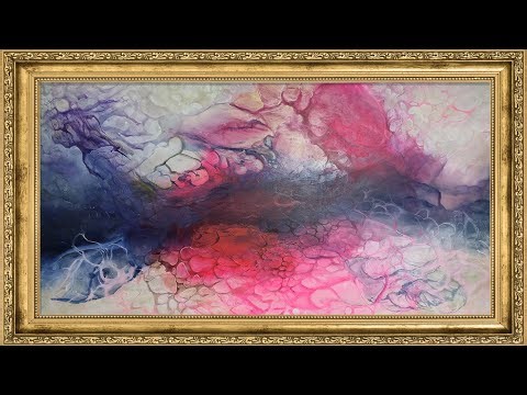 Depth of Transparency: Magenta Threads on Warm Canvas | Abstract Masterpiece 4K by Laura Palacios