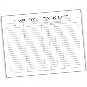 Employee Task List Printable | Work Job Assignment Tracker | Workplace Team Productivity Planner | Workload Priority Management Tool - Etsy