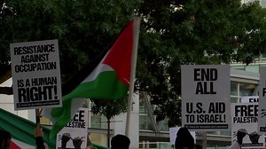 Activist organizations hold pro-Palestine demonstration in downtown Des Moines