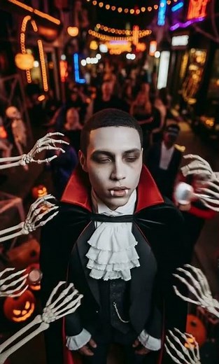 Watch This Guy Transform Into a Vampire With Haunted Magic! 🦇