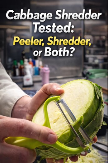 Cabbage shredder tested: peeler, shredder, or both?
