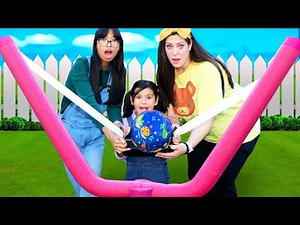 Ellie & Wendy's Backyard Slingshot Adventure