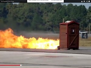 Jet Powered Porta Potty, no crap