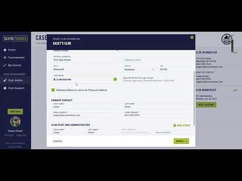 Create a Club on Score Chaser