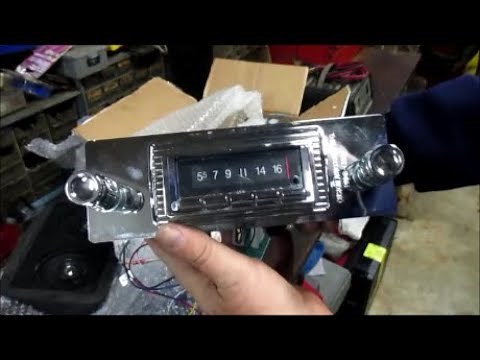 1949 Chevy Truck, Installing a Custom Autosound USA 740 radio, Part 1.