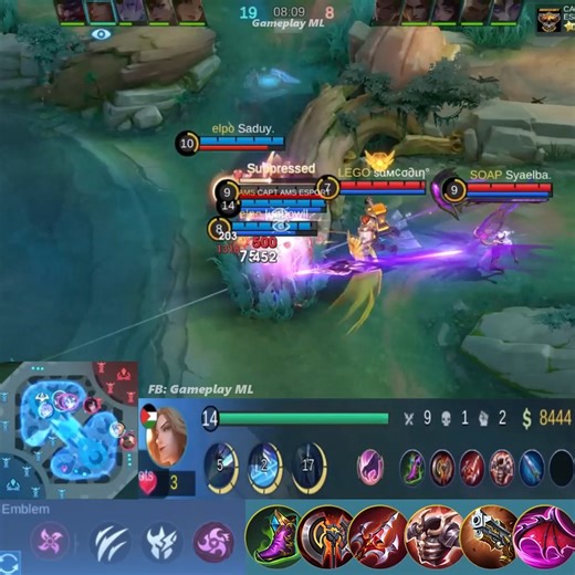 Lancelot Jungler 15kills carry play | Gameplay ML