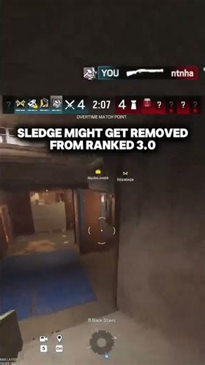 Sledge might get removed from ranked 3.0 #rainbowsixsiege #R6s #siege