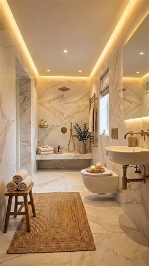 Creating Serenity: Step-by-Step Spa-Inspired Bathroom Makeover#bathroomdesign #HouseRenovation #BeforeAfter #SatisfyingBuild