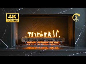 Luxury Kaminfeuer 2 Stunden. Ruhige Flammen & moderne Entspannung. Ohne Musik