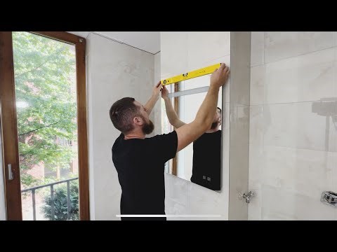 How to install a mirror on the wall? #how #install #installation #mirror #mirrorwork #bathroom