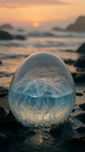 Born of Jelly and Tide 🌊🥚✨ #egg #ocean #fantasy