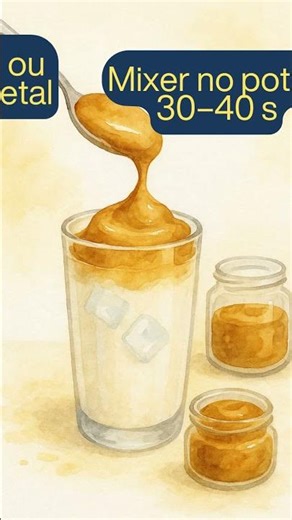 CREME DE CAFÉ NO POTE 1 MINUTO COM MIXER E 3 INGREDIENTES