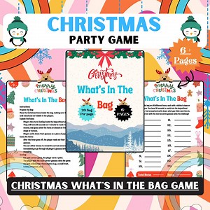 Christmas What's in the Bag Game | Printable Christmas Party Game for Family & Office Fun | Christmas Family Game | Christmas Special Game - Etsy Canada