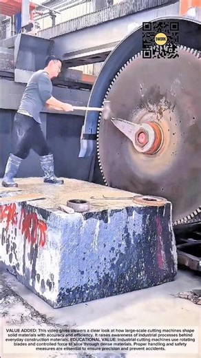 Massive Industrial Stone Cutting Machine in Action — Precision Meets Power #9work