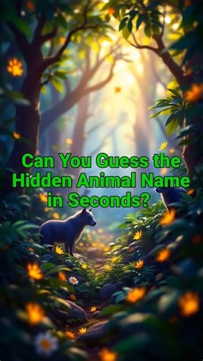 Can You Guess the Hidden Animal Name in Seconds? 🕵️‍♂️🐾 #shorts #quiz
