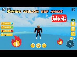 Giving villain rep away! |27 ud |Roblox Workout island 🏝