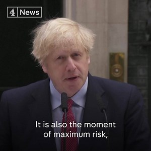 “If this virus were a physical assailant, an unexpected and invisible mugger… then this is the moment when we have begun together to wrestle it to the floor.“ Boris Johnson speaks outside 10 Downing Street after recovering from Covid-19. | Channel 4 News