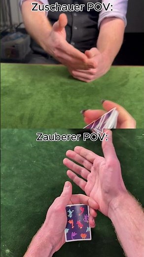 Anleitung für einen Kartentrick wo eine Karte aus dem Deck schwebt! #Zauberei #Zauberer #Kartentrick
