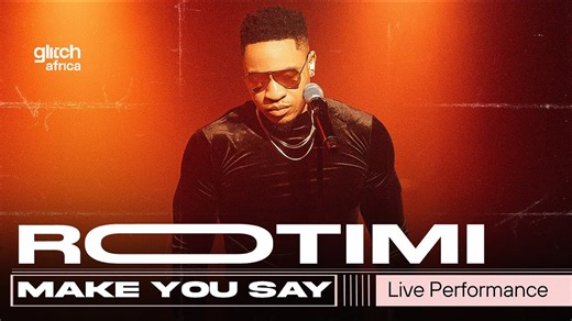 Rotimi delivers a fascinating performance of “Make You Say” on Glitch Sessions