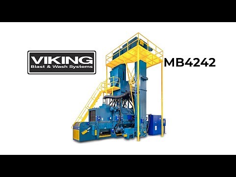 VIKING BLAST AND WASH SYSTEMS MB4242 shot blast machine