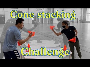 Fun PE game - Cone stacking challenge || pegames | physed games