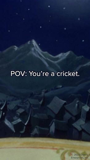 #POV: You’re a cricket singing your way from hearth to hearth and you spot a lighted window. 🦗 Stream #Pinocchio (1940) on #DisneyPlus #DisneyAnimation #Disney #animation