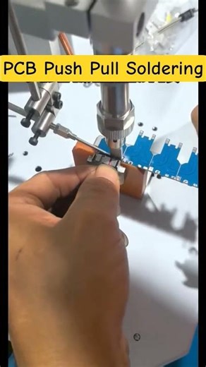 PCB Push-Pull Soldering #Semi-Automatic Soldering Machine #Automation