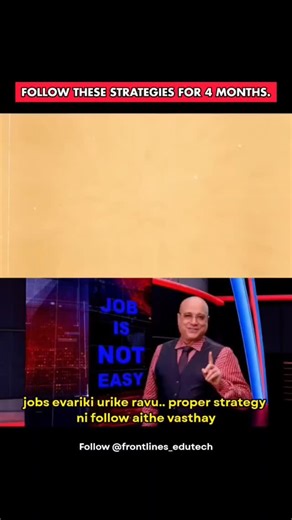 Frontlines EduTech on Instagram: "Follow these strategies for 4 months.. #flm #frontlinesmedia #fet #jobs"