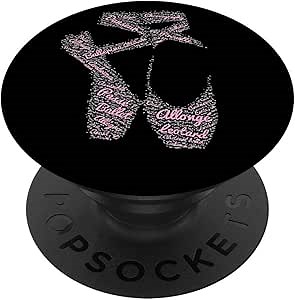 Ballet Pointe Shoe Ballerina Black and Pink