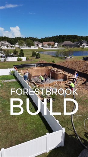Shell is complete at the Forestbrook build! Stay tuned as we bring this zero entry pool to life! #myrtlebeach #concrete #swimmingpool #custompools #poolbuilder