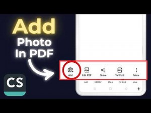 How To Add Photo In CamScanner PDF