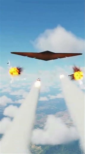Realistic Military Simulation: SAM System vs. B-2 Stealth Bomber 💥Missile vs. Aircraft Crash