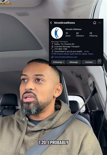 By far the best well informed massage therapist I’ve ever had. He’s passionate in his field and focuses 100% of his efforts on correcting you. If he goes over your allotted time, make sure you tip him WELL!! His Instagram Page: @hirosticwellness #massage