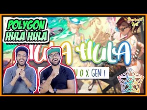 POLYGON - HULA HULA (VTUBER GROUP COVER) REACTION [FT. HOKU, ZONA, AISHA, LAPINE, LUXIA, LUCENE]