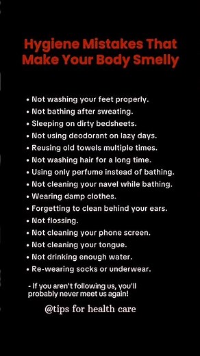 15 Hygiene Mistakes That Make Your Body Smell Bad | Simple Habits to Fix Today |#shortvideo #viral