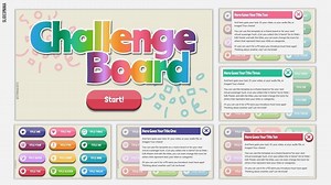 Challenge Board. Free PowerPoint template & Google Slides theme - SlidesMania