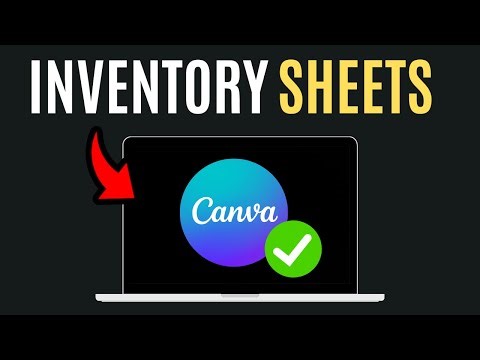 How to Create Inventory Sheets in Canva