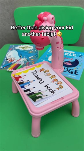 This projector teaches them how to draw step by step 🥰💕 #kidsactivities