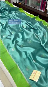 Royal Look Chanderi Katan Silk 💕Oder Now.9770530638 #pattusarees