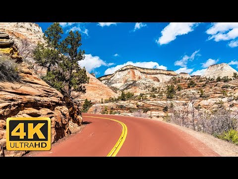 Scenic Canyon Drive on Zion - Mount Carmel Hwy | Zion National Park Utah