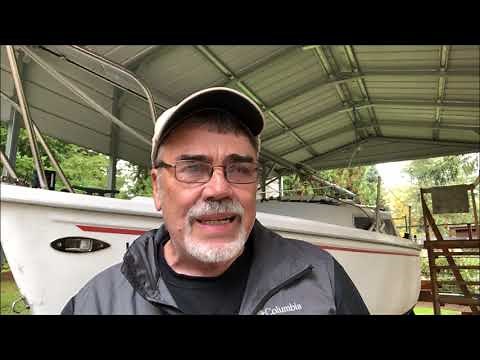 Lifting a Small Sailboat (B) -- Catalina 22 - Jim's Little Boat